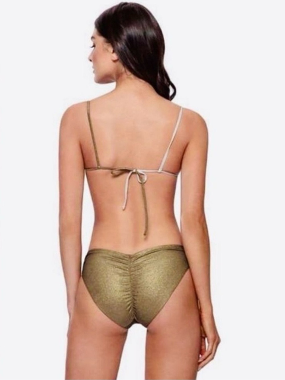 PQ Swim Metallic Colorblock Bandeau Top Heaven Luna Wave Large D NWT $80 - Picture 2 of 5